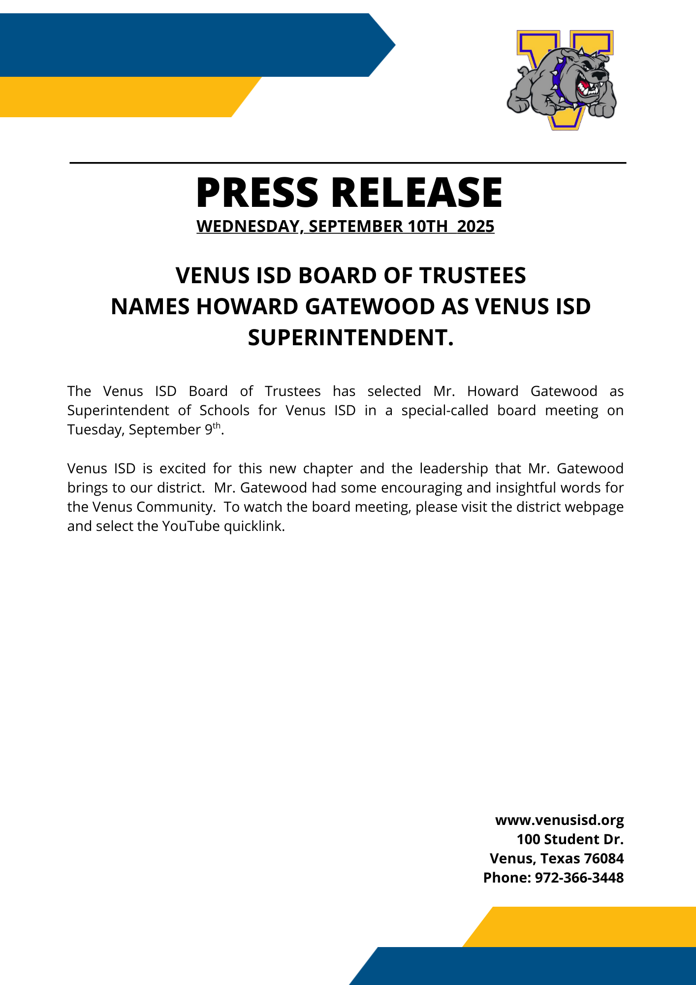 Interim Superintendent